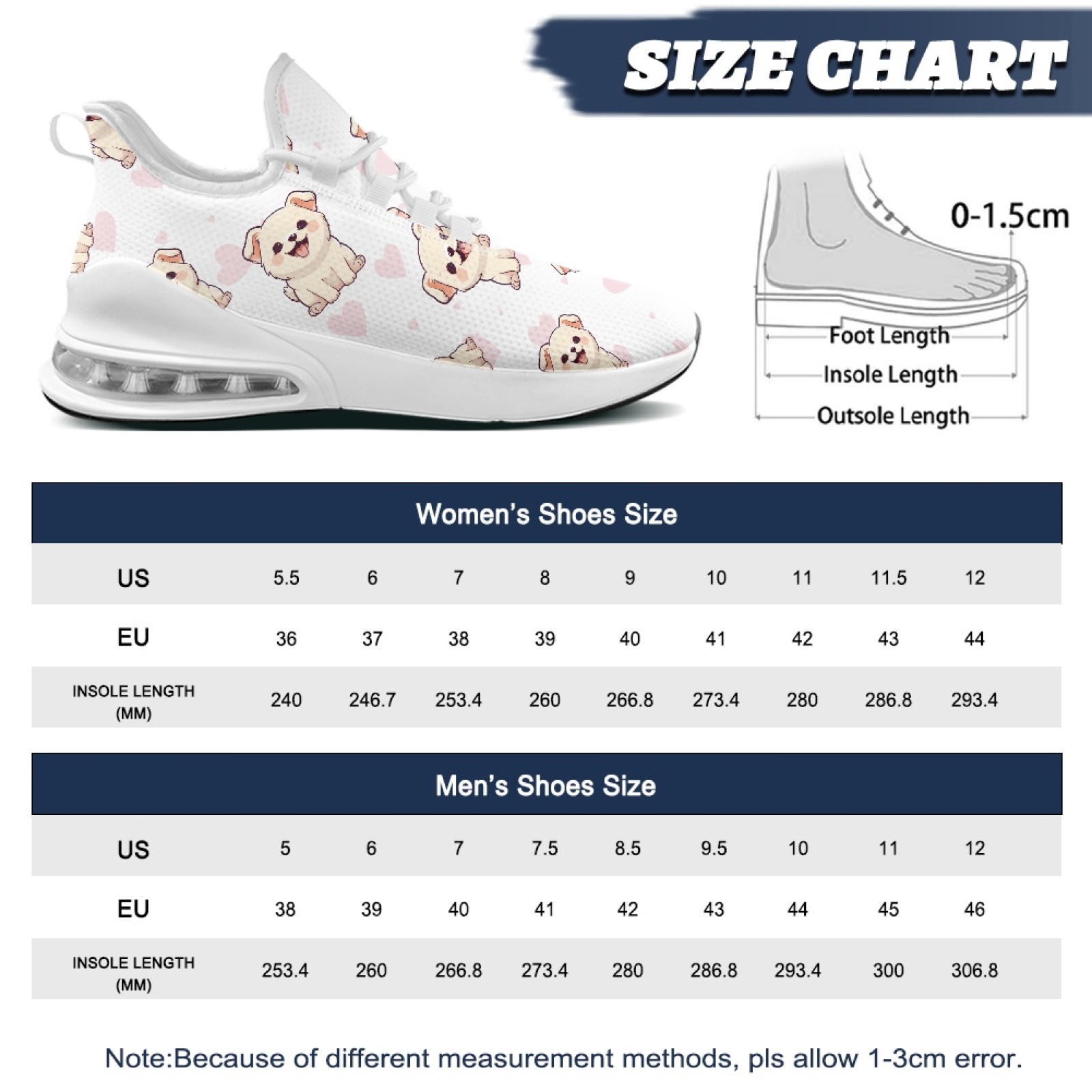 PENSTROLL Dog Pattern Breathab - Breathable Mesh Athletic Shoes 评论和价格