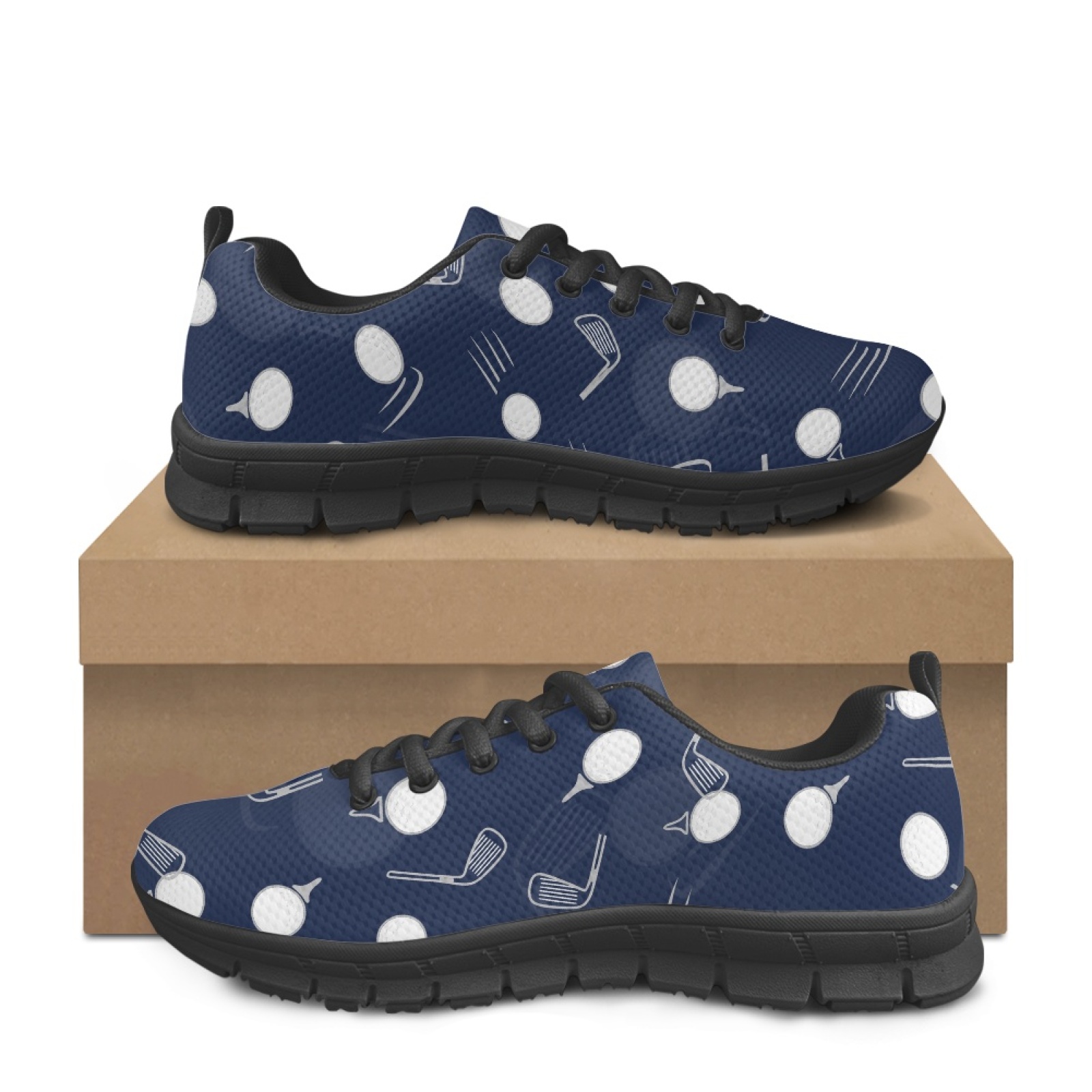 Coloranimal Golf Pattern Print - Breathable Mesh Athletic Shoes 评论和价格