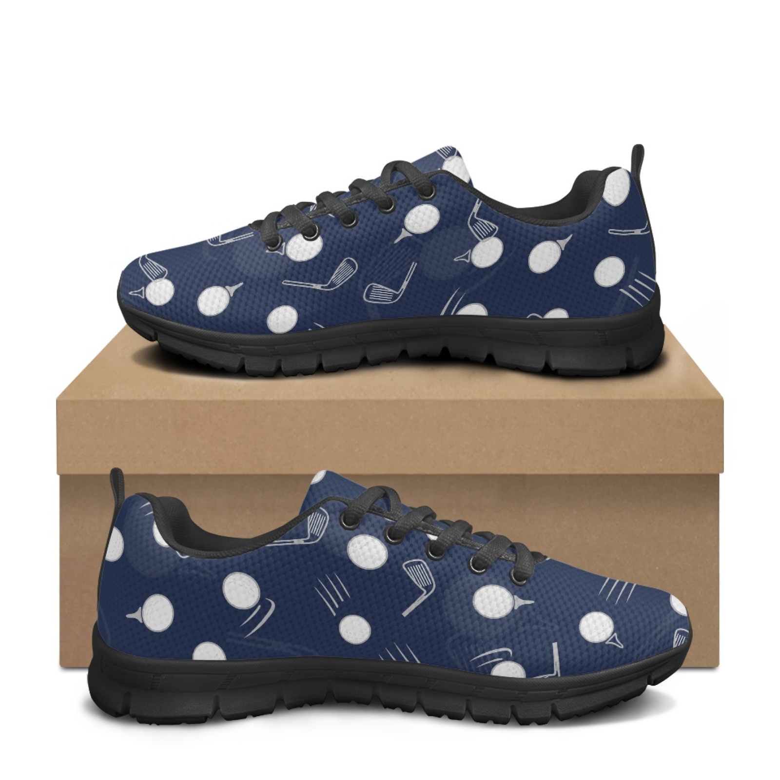 Coloranimal Golf Pattern Print - Breathable Mesh Athletic Shoes 评论和价格