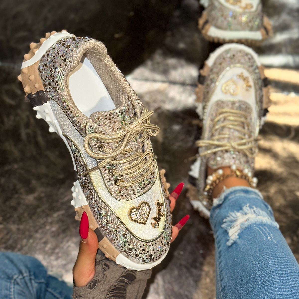 2026 Women's Spring Sports Lei - Breathable Mesh Athletic Shoes 评论和价格