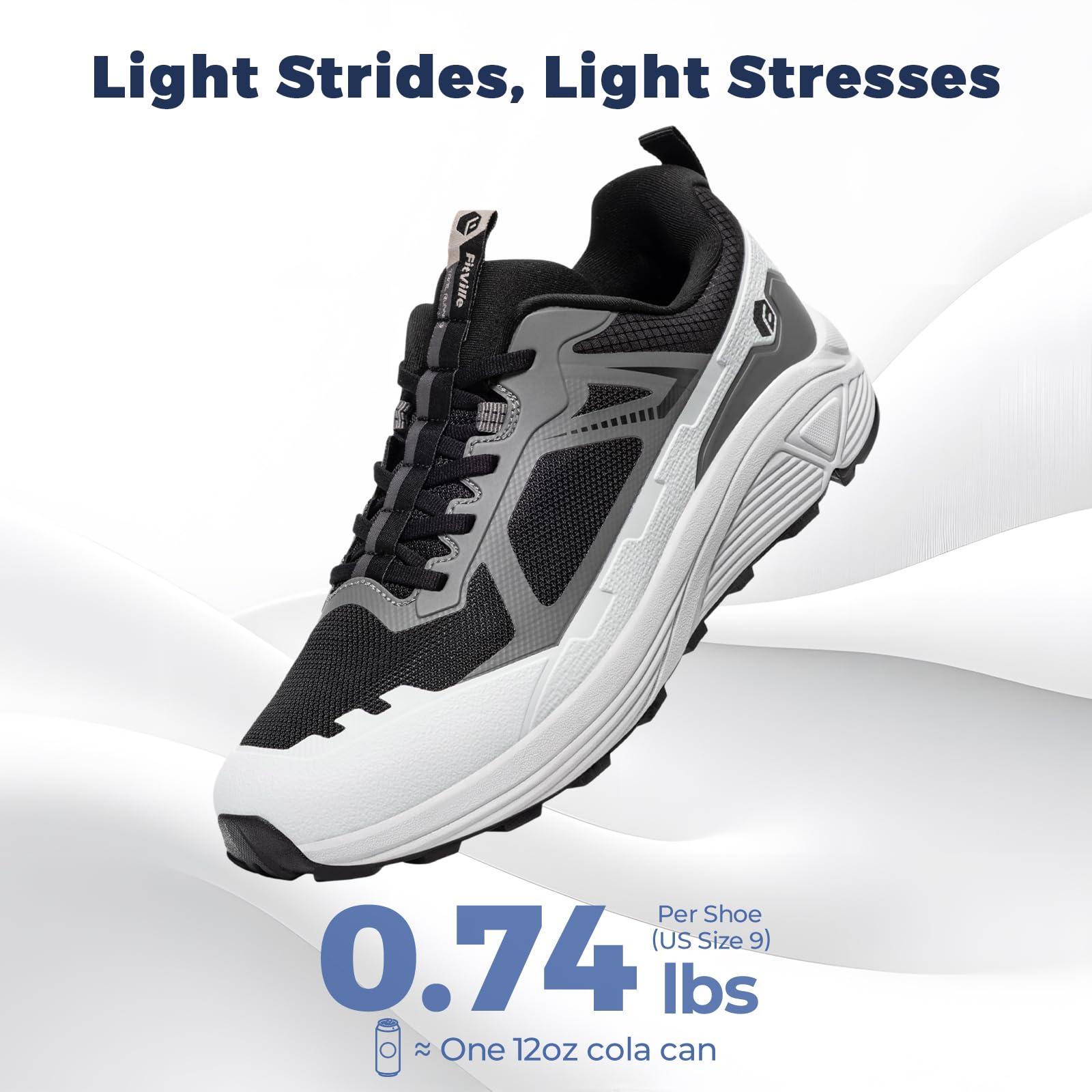 FitVille Trail Running Shoes M - Anti Slip Trail Running Sneakers 评论和价格