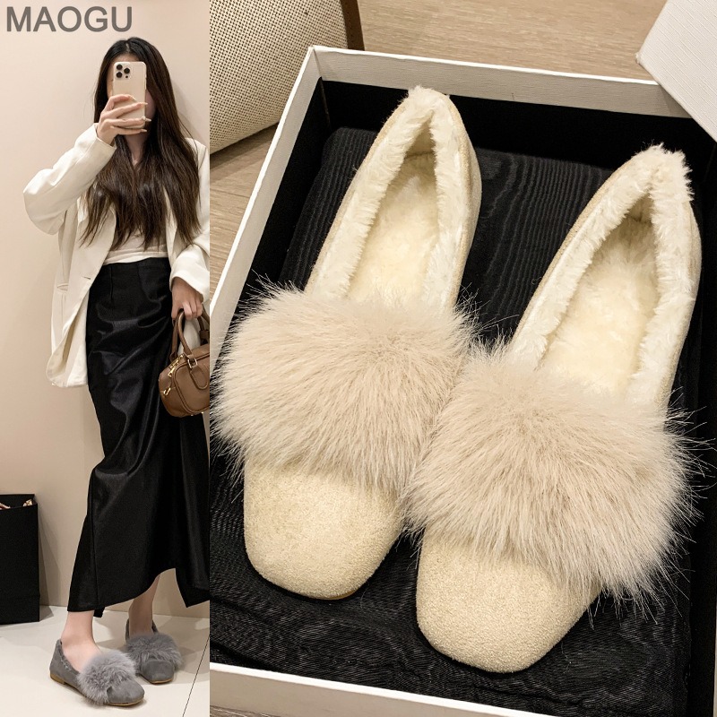 Women's Plush Flat Shoes 2025  - Women'S Shoes 评论和价格