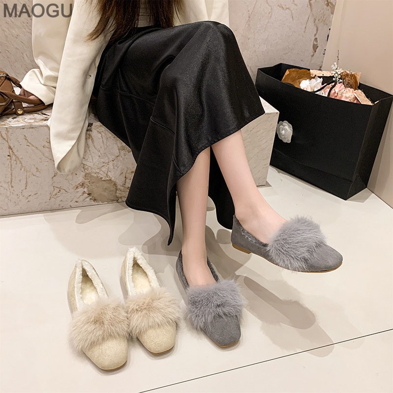Women's Plush Flat Shoes 2025  - Women'S Shoes 评论和价格